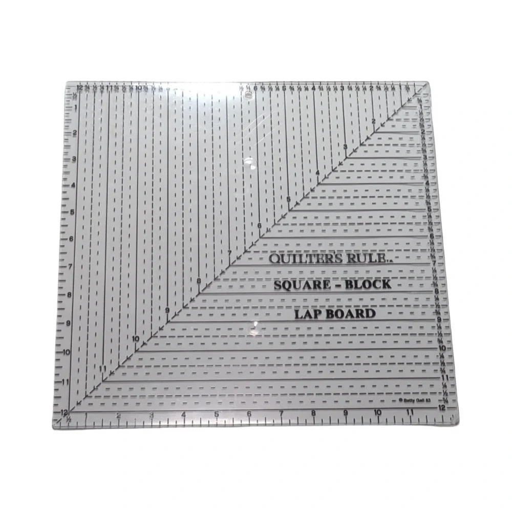 Betty Gall 83 Quilter's Rule Square -block Lap Board 12